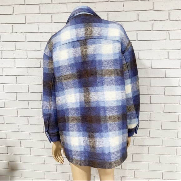Zara Women’s Plaid Premium Overshirt - Picture 6 of 11